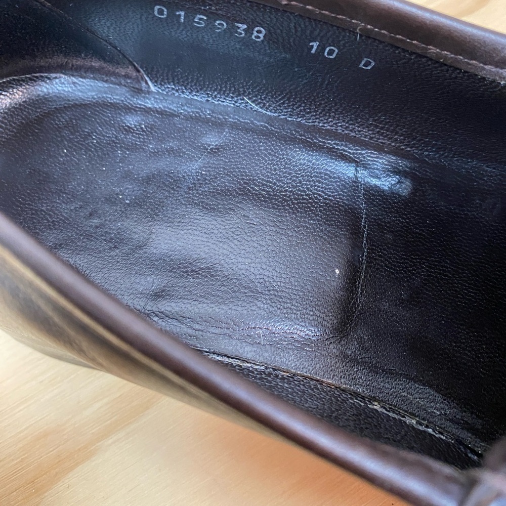 Gucci Brown Leather Horsebit Loafers - Picture 3 of 8